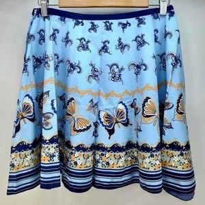 Candie's Girl Blue Butterfly Cotton Mini Skirt 16